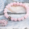 Crystal Beaded Bracelet Powder crystal