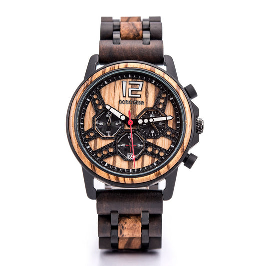Reloj de Madera Elegante y Sostenible