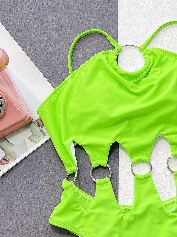 Bikini Deportivo de Color Liso para Mujer