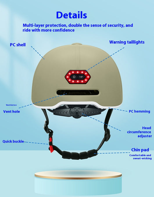 Casco de Ciclismo Urbano con Lámpara LED Recargable Trasera - Image 15