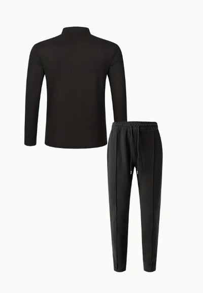 Conjunto Casual de Pantalón y Camiseta Henley Texturizada de Manga Larga para Hombre - Image 24