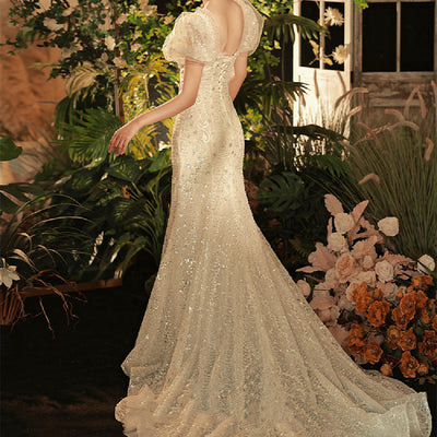 Vestido Sirena de Gasa Elegante para Mujer - Image 9