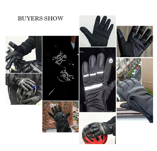 Guantes Térmicos para Motocicleta con Pantalla Táctil y Forro Polar - Image 4