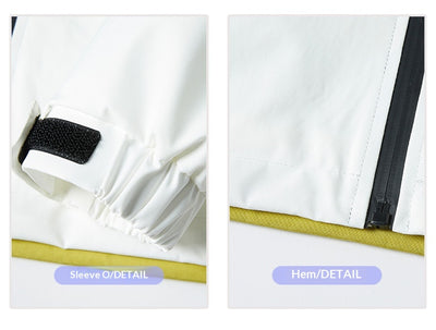 Chaqueta Bomber Impermeable y Cortavientos para Parejas - Diseño Color Block Casual - Image 21