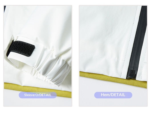 Chaqueta Bomber Impermeable y Cortavientos para Parejas - Diseño Color Block Casual - Image 21