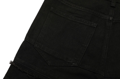 Jeans Rectos Estilo Hip-hop Europeo y Americano con Capas - Image 18