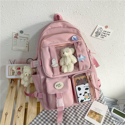 Mochila Escolar de Gran Capacidad con Diseño Coreano para Niñas - Image 17
