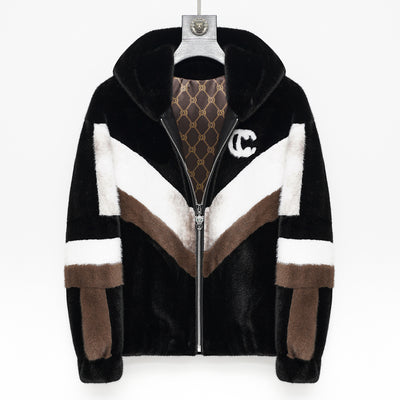 Chaqueta Impermeable con Capucha de Cuero Sintético Premium - Image 2