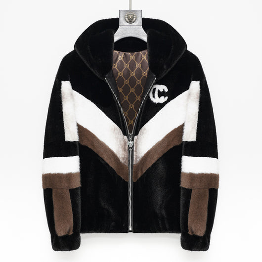 Chaqueta Impermeable con Capucha de Cuero Sintético Premium - Image 2
