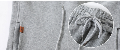 Pantalón Deportivo Gris de Cintura Alta y Corte Holgado - Image 17