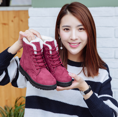 Botas de Nieve para Mujer Talla Grande con Forro de Felpa Artificial - Image 11