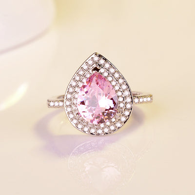 Anillo de Topacio Azul con Gota de Agua - Image 2