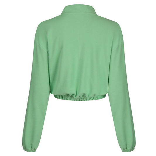 Conjunto de Dos Piezas con Cuello de Pie y Costuras en Contraste - Image 2