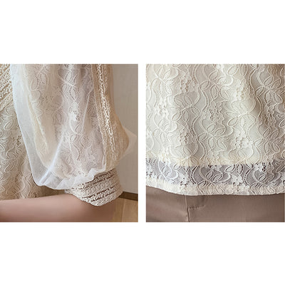 Blusa Elegante Cuello en V con Mangas Abullonadas - Image 6