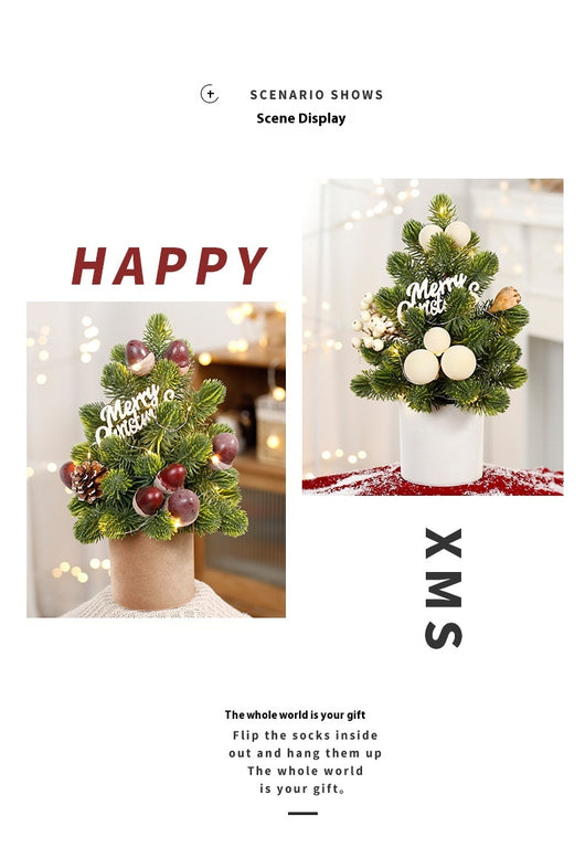 Adornos Navideños LED Piñas de Pino Miniatura Norbison para Árbol de Escritorio - Image 10