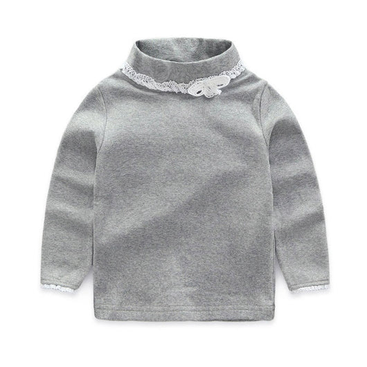 Blusa Infantil Estilo Coreano con Lazo y Encaje - Image 11