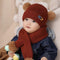 Gorro de Lana Cálido Tejido Suave Color Liso