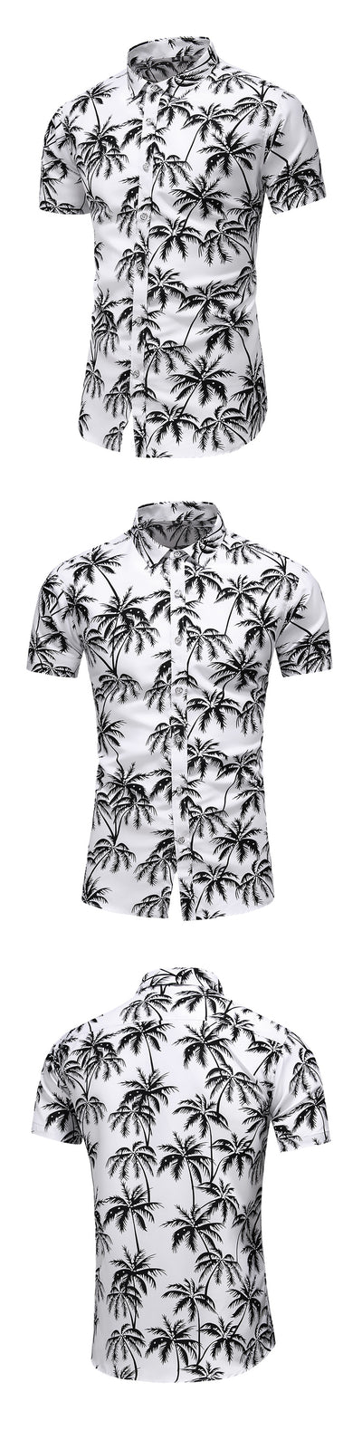 Camisa Estampada Slim Fit de Manga Corta para Hombre - Image 7