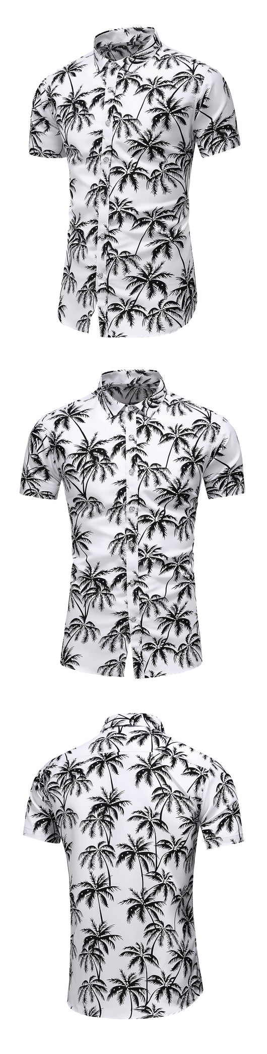 Camisa Estampada Slim Fit de Manga Corta para Hombre - Image 7