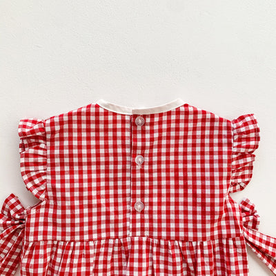 Enterizo Infantil de Encaje de Algodón con Diadema - Diseño Triangular Ligero para Niña - Image 15
