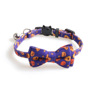Juego de Collar y Babero para Gato Halloween con Diseño de Calabaza - Image 9