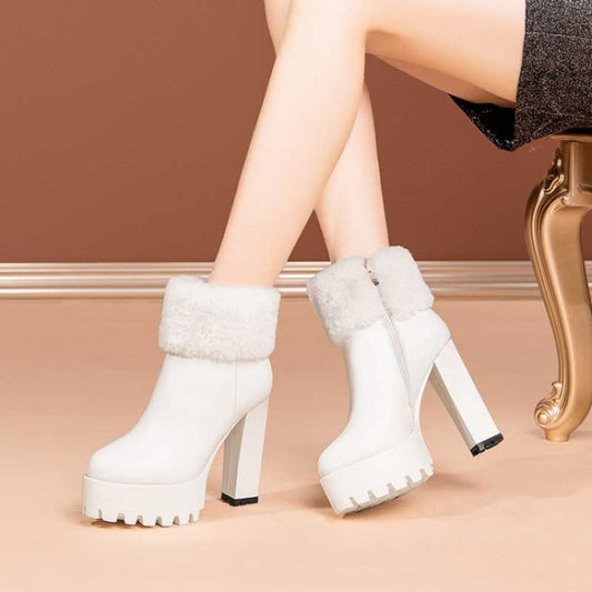 Botas Cómodas de Cuero Suave para Mujer