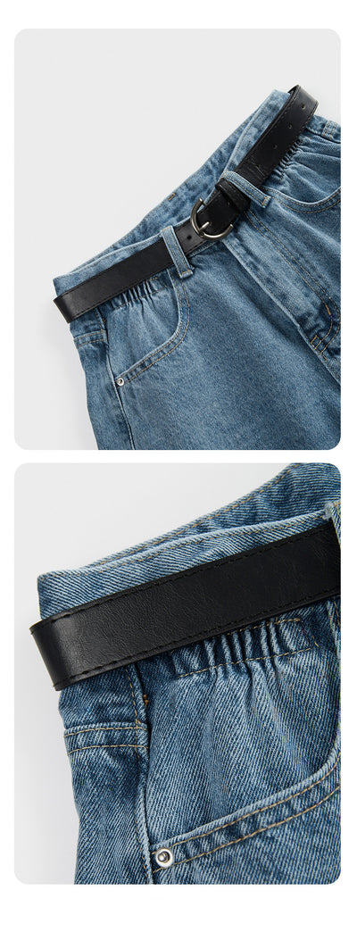 Shorts de Mezclilla Cintura Alta con Efecto Rizado - Image 13