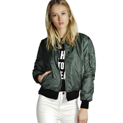 Chaqueta Casual con Cierre de Cremallera y Cuello Vertical - Image 7
