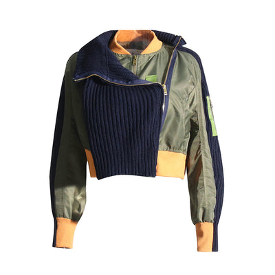 Suéter Cuello Alto Corto Tejido para Mujer - Image 11