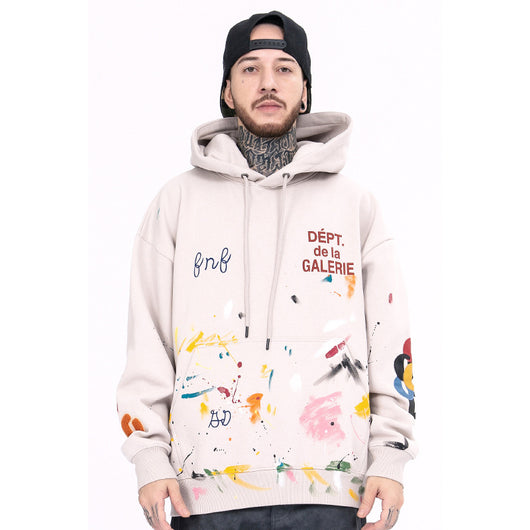 Sudadera Hip Hop Distressed Vintage con Splash de Graffiti Unisex - Image 4