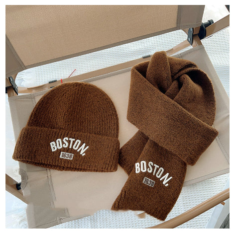 Conjunto de Gorro y Bufanda para Niños - 2 Piezas Bordado para Otoño e Invierno - Image 3