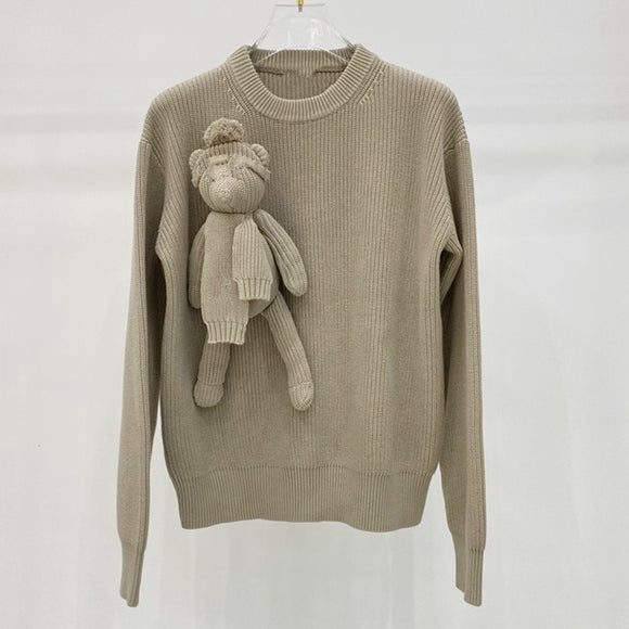 Suéter de Lana Unisex Clásico de Cuello Alto