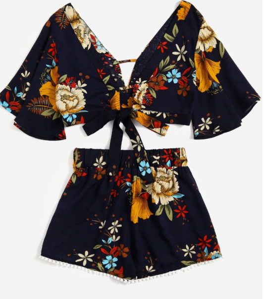 Vestido de Dos Piezas Elegante