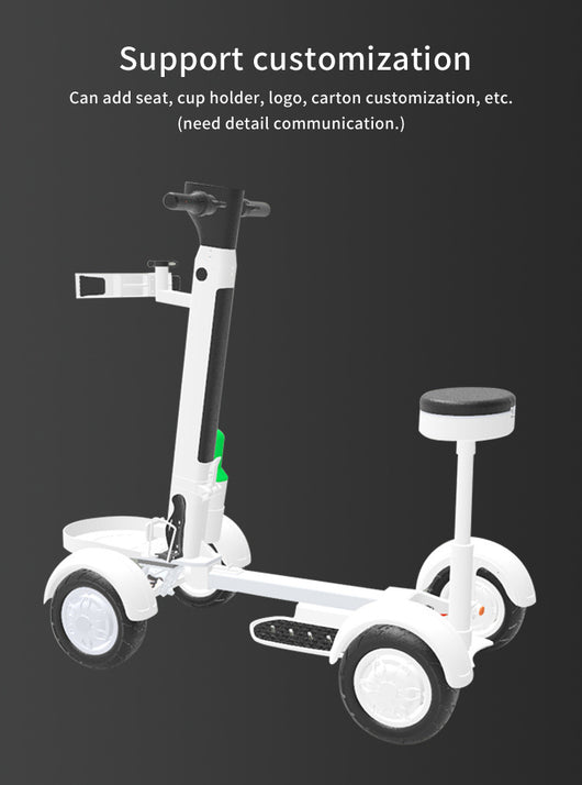 Patinete Eléctrico Plegable de 4 Ruedas para Golf y Campos - Image 9