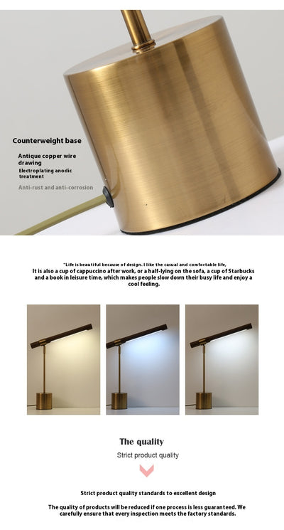 Lámpara de Escritorio Nórdica con Textura de Madera - Image 9