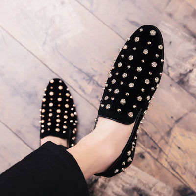 Zapatos Casuales de Gamuza Nobuk Talla Grande con Tachuelas - Image 10