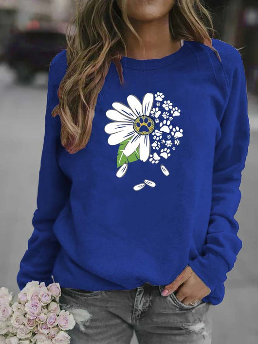 Suéter Floral Básico para Mujer Cuello Redondo - Image 21