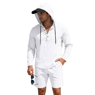 Traje de Lino Hombre Suelto y Transpirable - Image 4