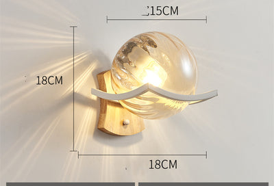 Lámpara de Mesita Estilo Europeo con LED y Base de Madera - Image 21