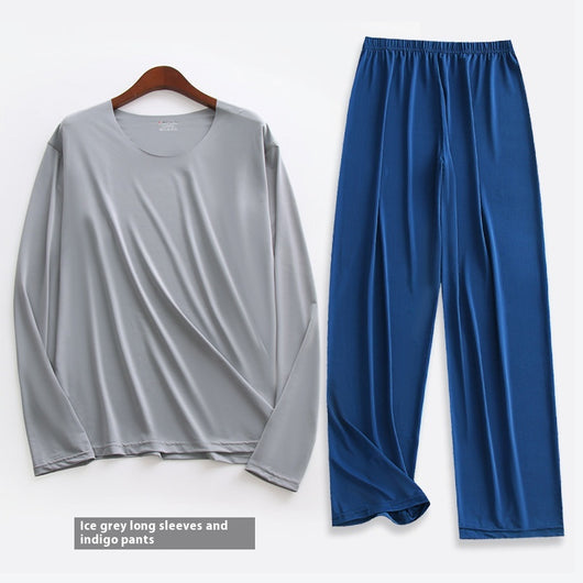 Pijama Hombre Manga Larga Corta Verano - Conjunto Ultradelgado Transpirable - Image 6