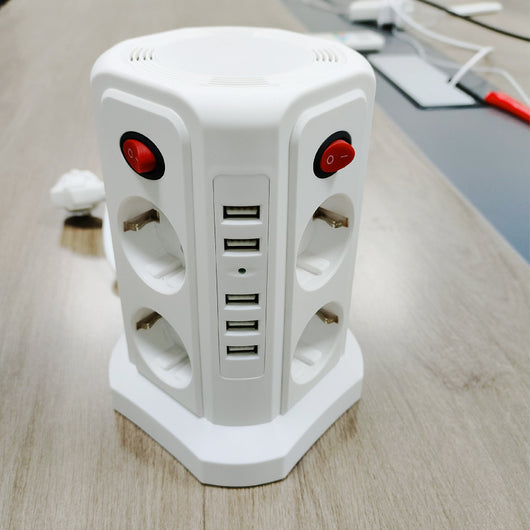 Regleta de Escritorio Estándar Europeo con 4 Puertos USB - Image 4