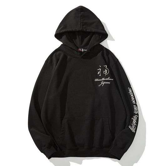 Sudadera con Capucha y Bordado Estampado con Letras Doradas para Hombre - Image 7