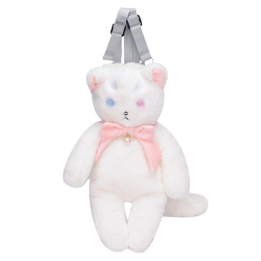 Mochila Infantil con Diseño de Gato Peluche y Bolsillo para Celular - Image 10