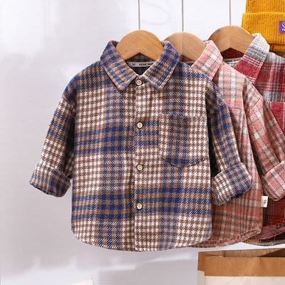 Camisa de Cuadros Casual para Niños - Perfecta para Primavera y Otoño - Image 4