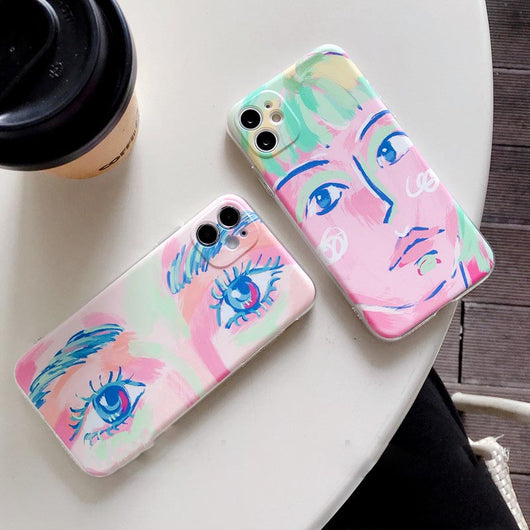 Funda de Celular Artística con Pintura al Óleo - Ojos de Niña - Image 11