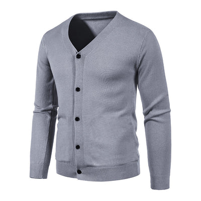 Cardigan de Punto para Hombre - Suéter V-Neck Moderno y Versátil - Image 4