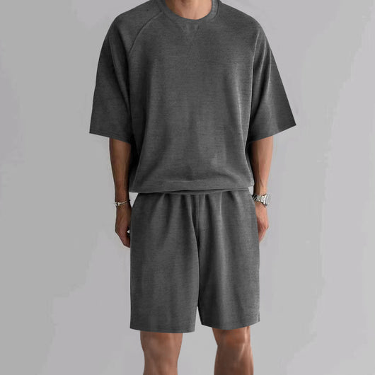 Conjunto Deportivo Hombre Shorts y Playera Terry Cuello Redondo - Image 7