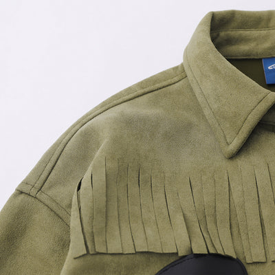 Chaqueta con Parches Bordados de Pistola - Manga Larga - Image 3