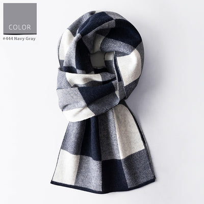 Bufanda Cuadros para Hombre Reversible - Abrigo Invierno Doble Cara - Image 13