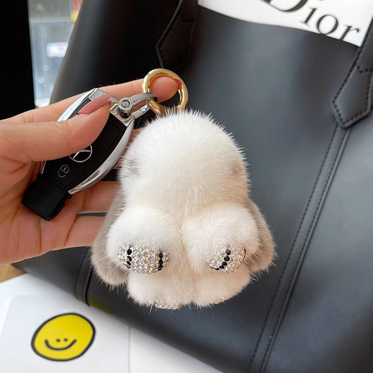 Llavero Colgante Conejo Peluche Mink Red Viral - Image 63